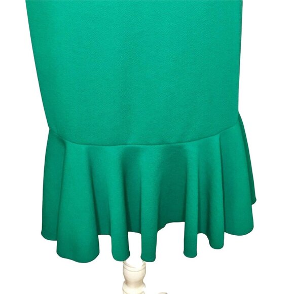 Off The Shoulder Green Midi Cici Dress With Ruffle Hem & Overlay LuLaRoe Size M - Picture 4 of 10